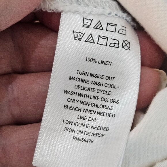 Cynthia Rowley Linen Floral Cropped Pants Size Small Tropical Multicolor - Picture 7 of 11